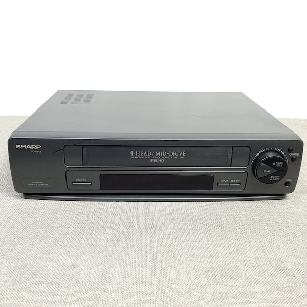 Sharp VCR VC-A542U Video Cassette Recorder VHS Player Vintage No Remote