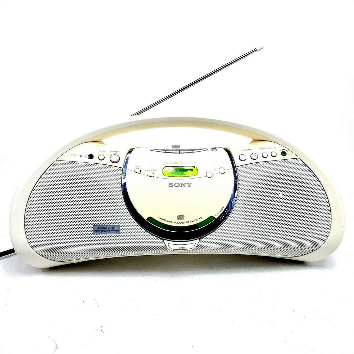 Space Aged Vintage Radio Sony Boombox ZSY3 CD Player Portable Etsy