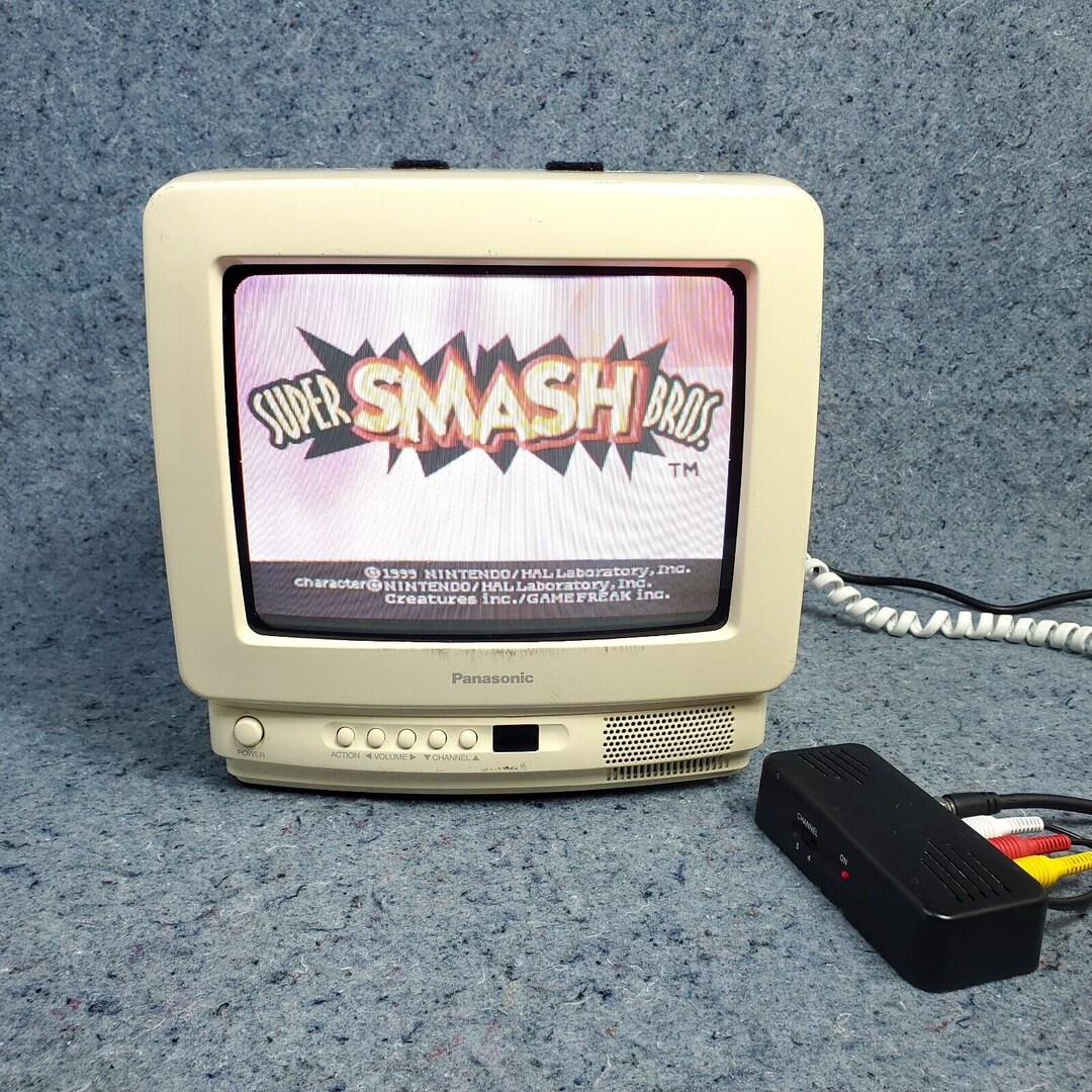 Panasonic Retro Gaming CRT TV 9 Portable Television Etsy