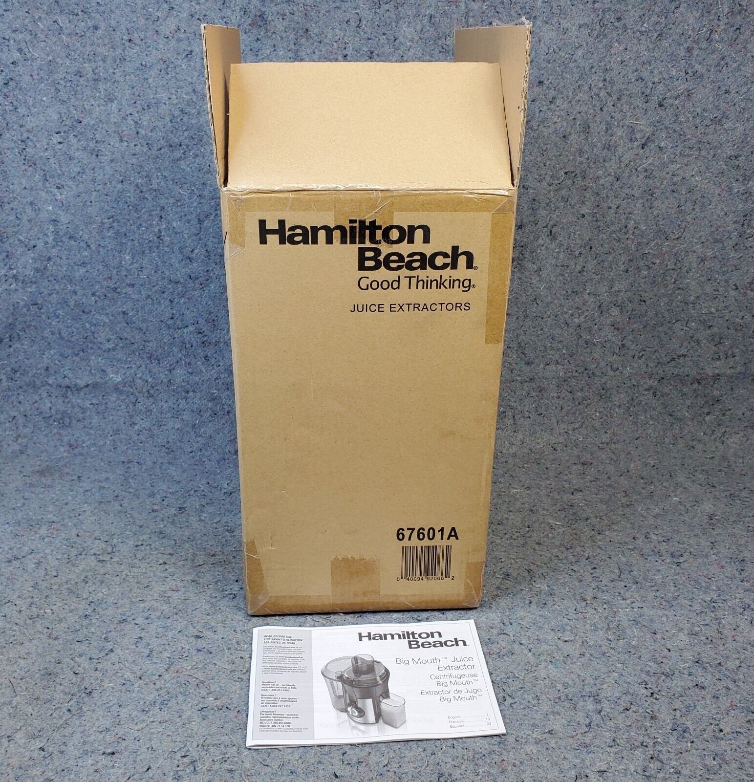 Hamilton Beach Juicer Machine, Big Mouth 3 Feed Chute, Centrifugal, Easy to  Clean, BPA Free, 800W, (67601A), Black