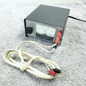 Vintage Radio Shack Variable DC Power Supply with Leads