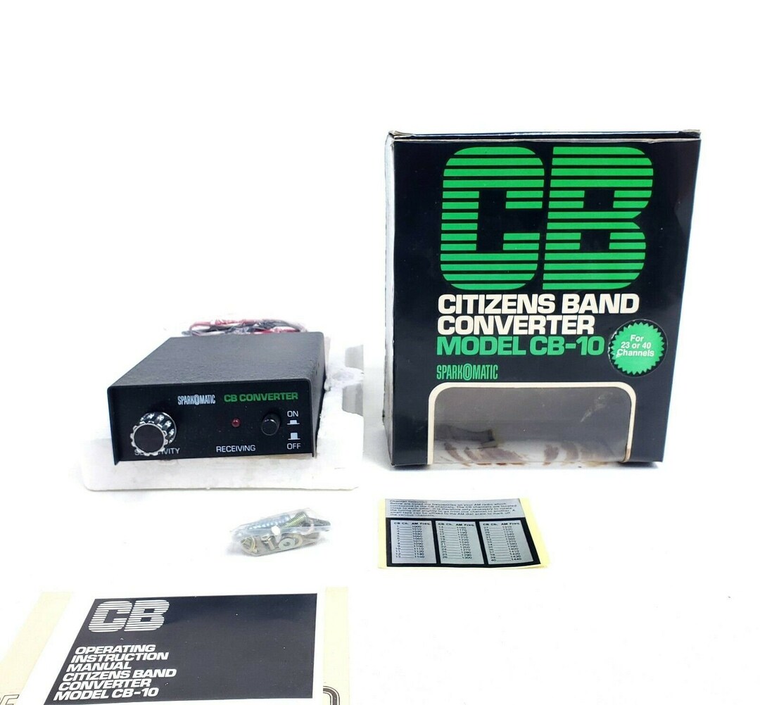 Vintage Sparkomatic CB Converter CB10 Citizens Band AM Korea Etsy