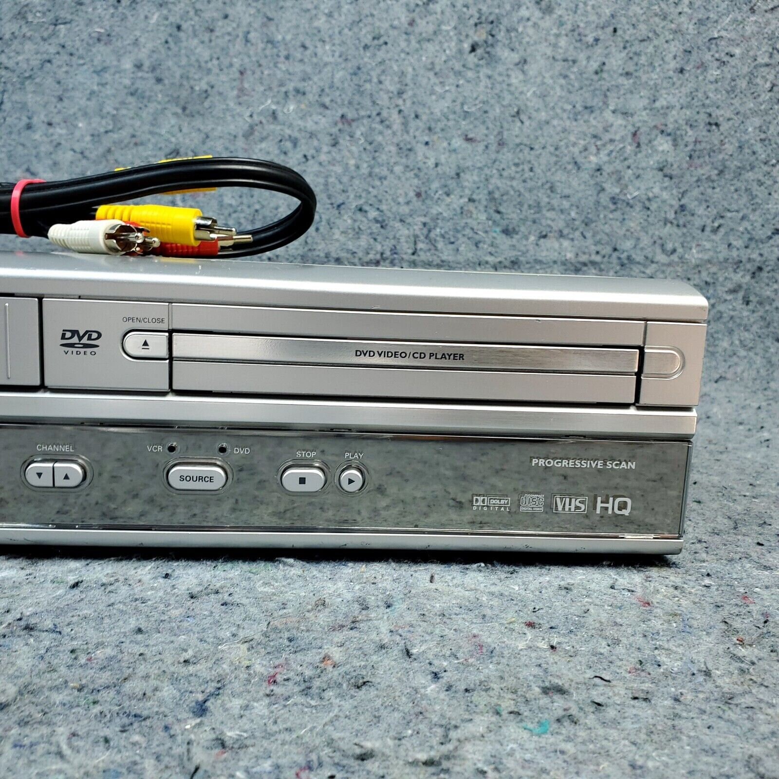 Philips DVP620VR DVD Player Vcr Vhs Recorder Combo Vintage AV Cord NO