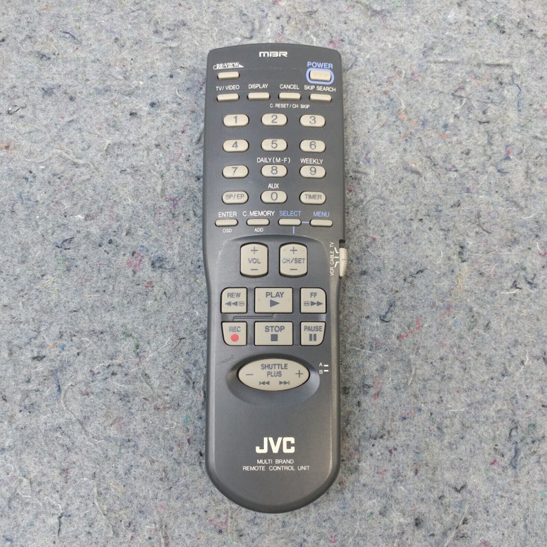 JVC Mbr Multi Brand Remote Control Unit for Vcr Hrvp58u Hrvp680u Hr