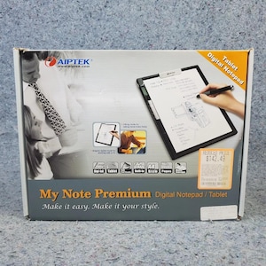 Aiptek My Note Premium Digital Notepad Case 8.5 X 11 A4 Letter 2007 Vintage