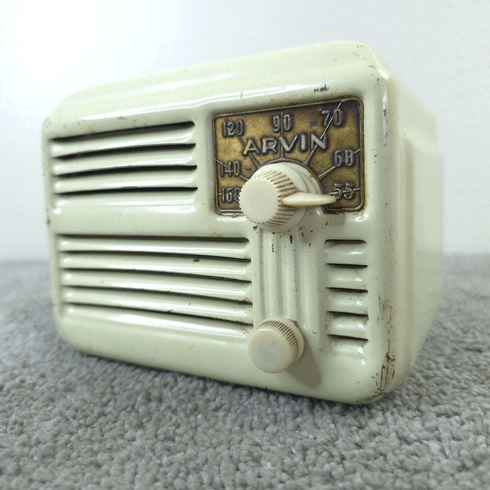 CROSLEY‼️アメリカ製‼️1978年製‼️ヴィンテージ‼️真空管ラジオ‼️ ヴィンテージ真空管ラジオ(グレー) | marque