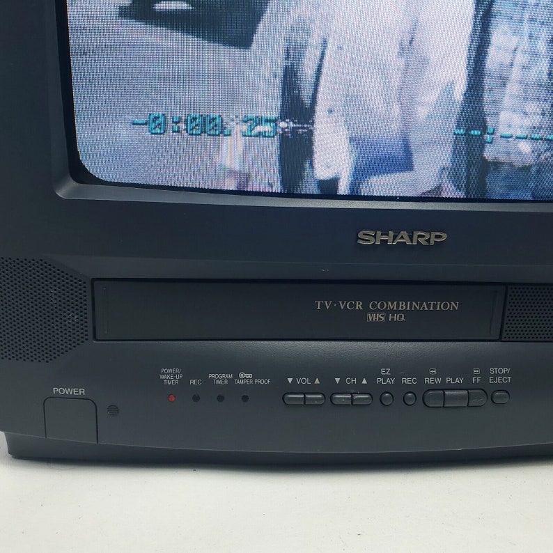 Vintage Sharp 13 TV VCR CRT Retro Gaming Television Vhs Etsy