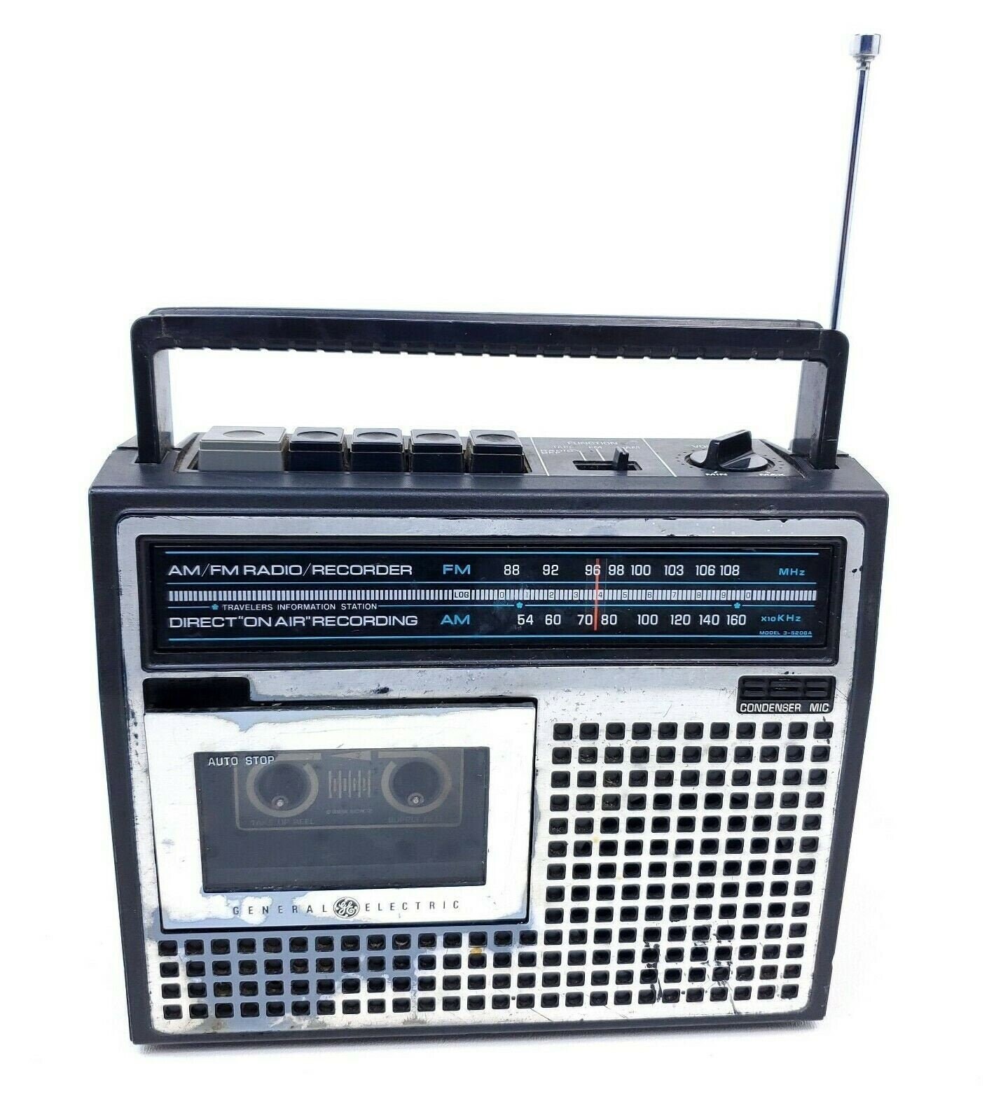 Sony Dream Machine FM Radio Digital Clock Radio Cassette Player ICF