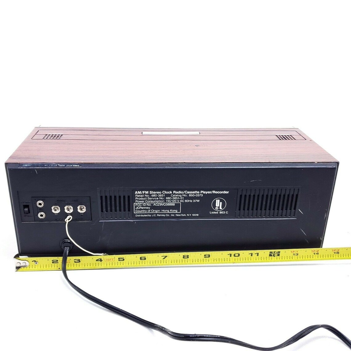 Vtg JCPenney Digital Clock Radio 8500373 Blue Display Etsy