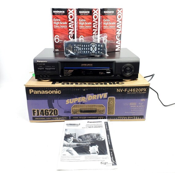 Vintage Panasonic VCR Plus Super Drive Hifi VHS Player Etsy
