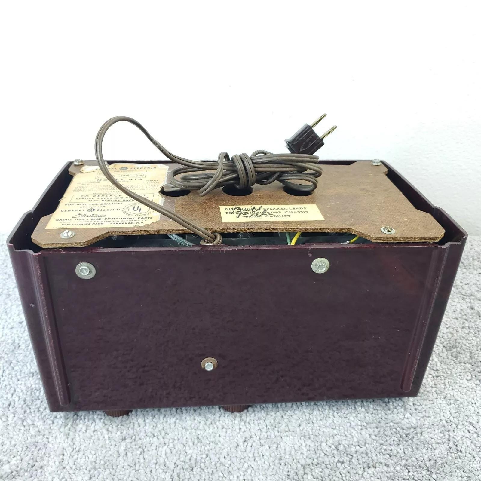 ビンテージ ゼネラル エレクトリック 真空管ラジオ モデル 414 AM GE