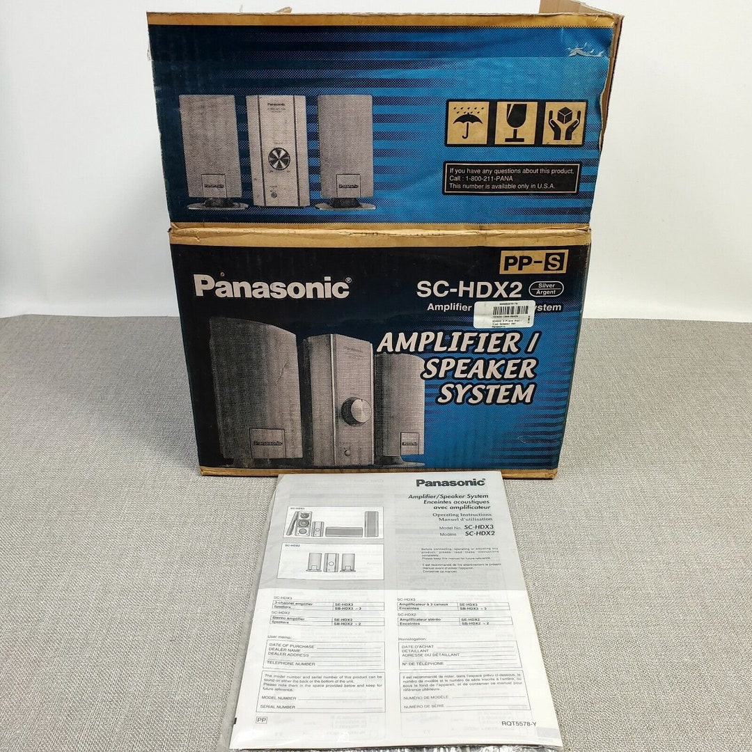Panasonic Amplifier Speaker System SCHDX2 for Home Stereo Etsy
