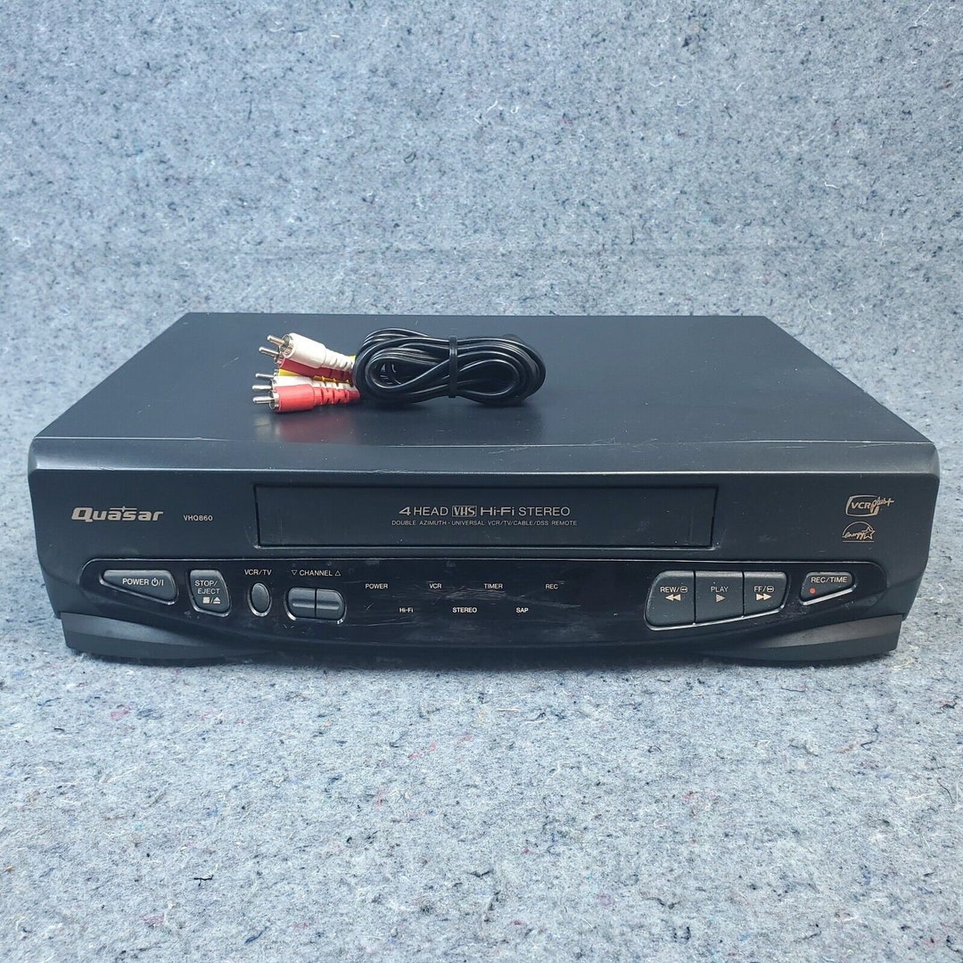Quasar VHQ860 VCR VHS Tape Player Recorder Hifi Stereo Vintage Tested