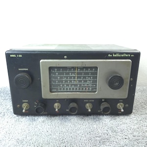 Hallicrafters S-53A Tube Radio Vintage Shortwave Ham Amateur Receiver Powers ON