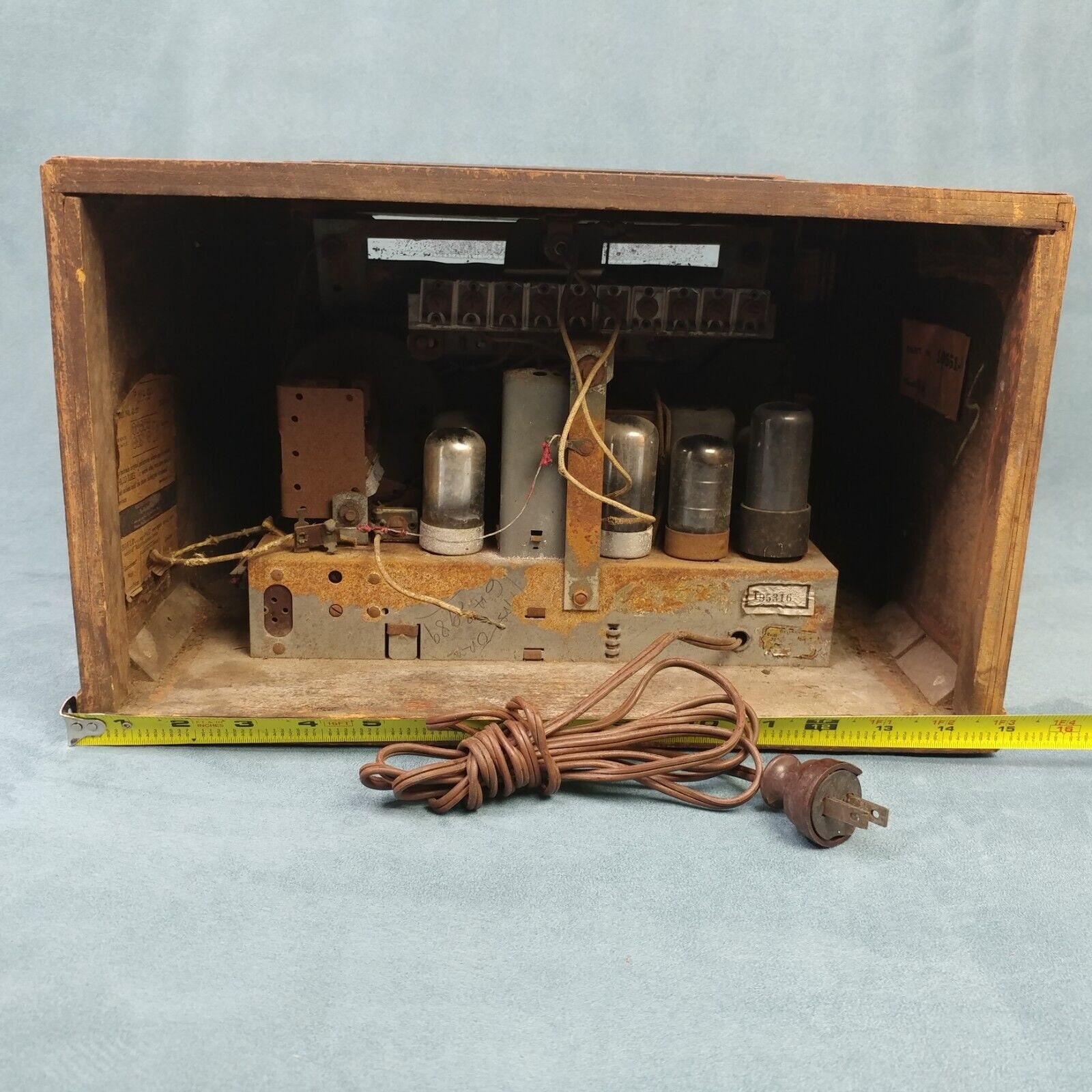 Philco Tube Radio Push Button Wood AM 42327 1940's Etsy