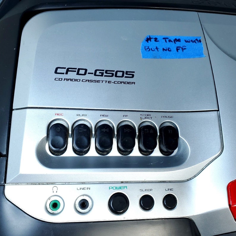 Sony Xplod CFDG505 Mega Bass Am/fm Radio CD Cassette Recorder Etsy