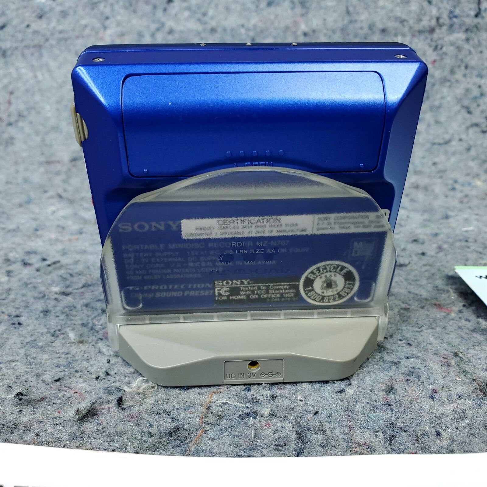 Sony MZN707 Minidisc Portable MD Walkman Player Recorder Etsy