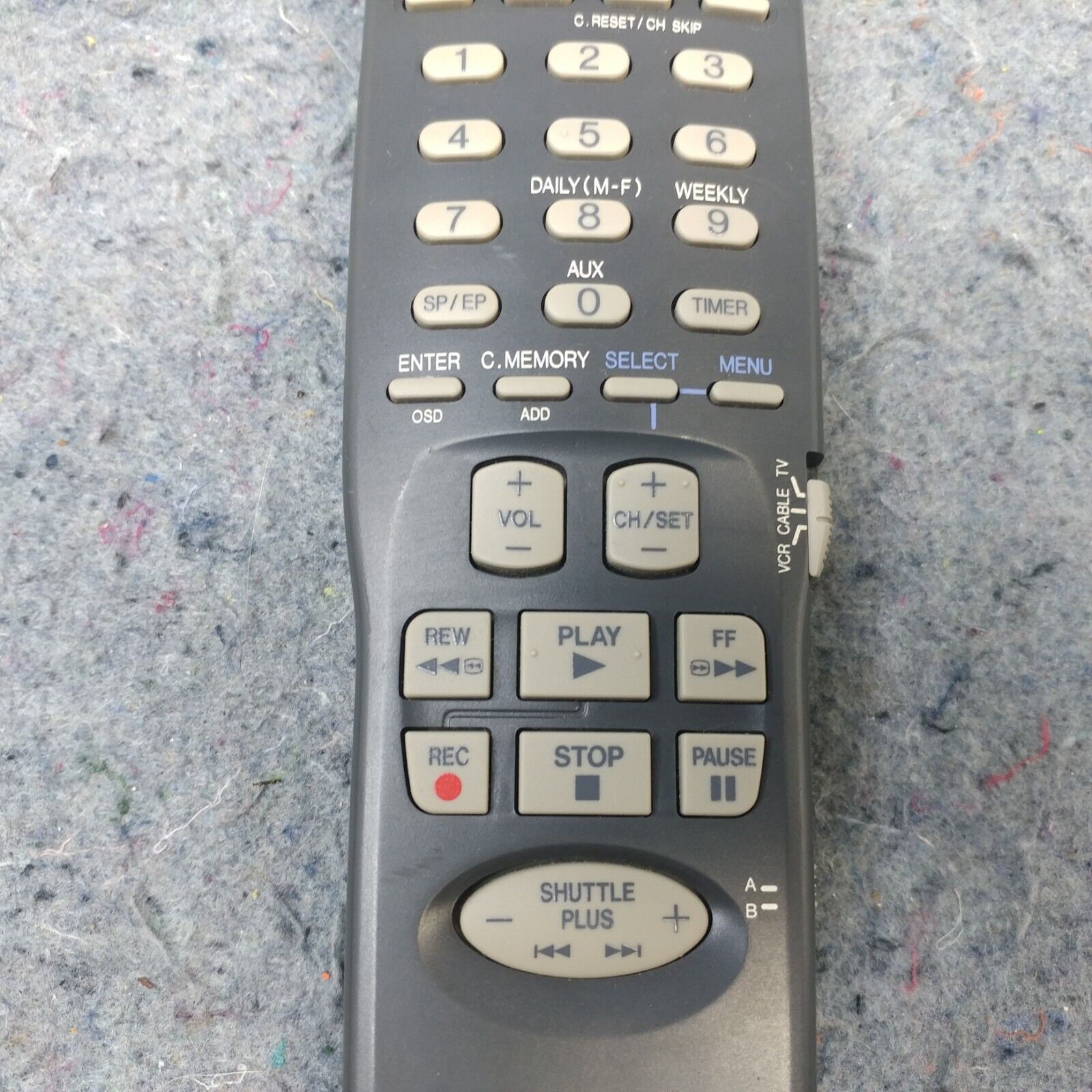 JVC Mbr Multi Brand Remote Control Unit for Vcr Hrvp58u Hrvp680u Hr