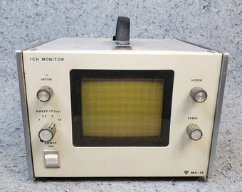 FUKUDA DENSHI MS-10 Monitor Vintage Unit Made In Japan Portable Untested
