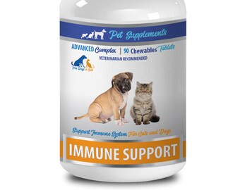 Vet Recommended Dog & Cat Immune Support Chews - Turkey Tail (90 Count)