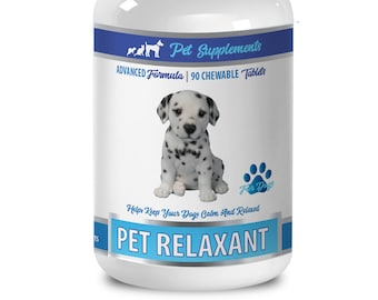 Premios relajantes para perros: calmante herbal avanzado (90 masticables)
