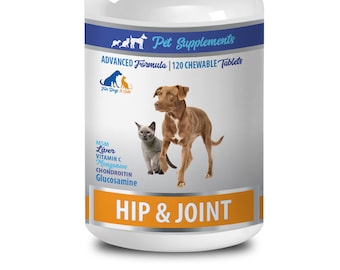 Hip and Joint Support Chews for Dogs & Cats - 120 Count