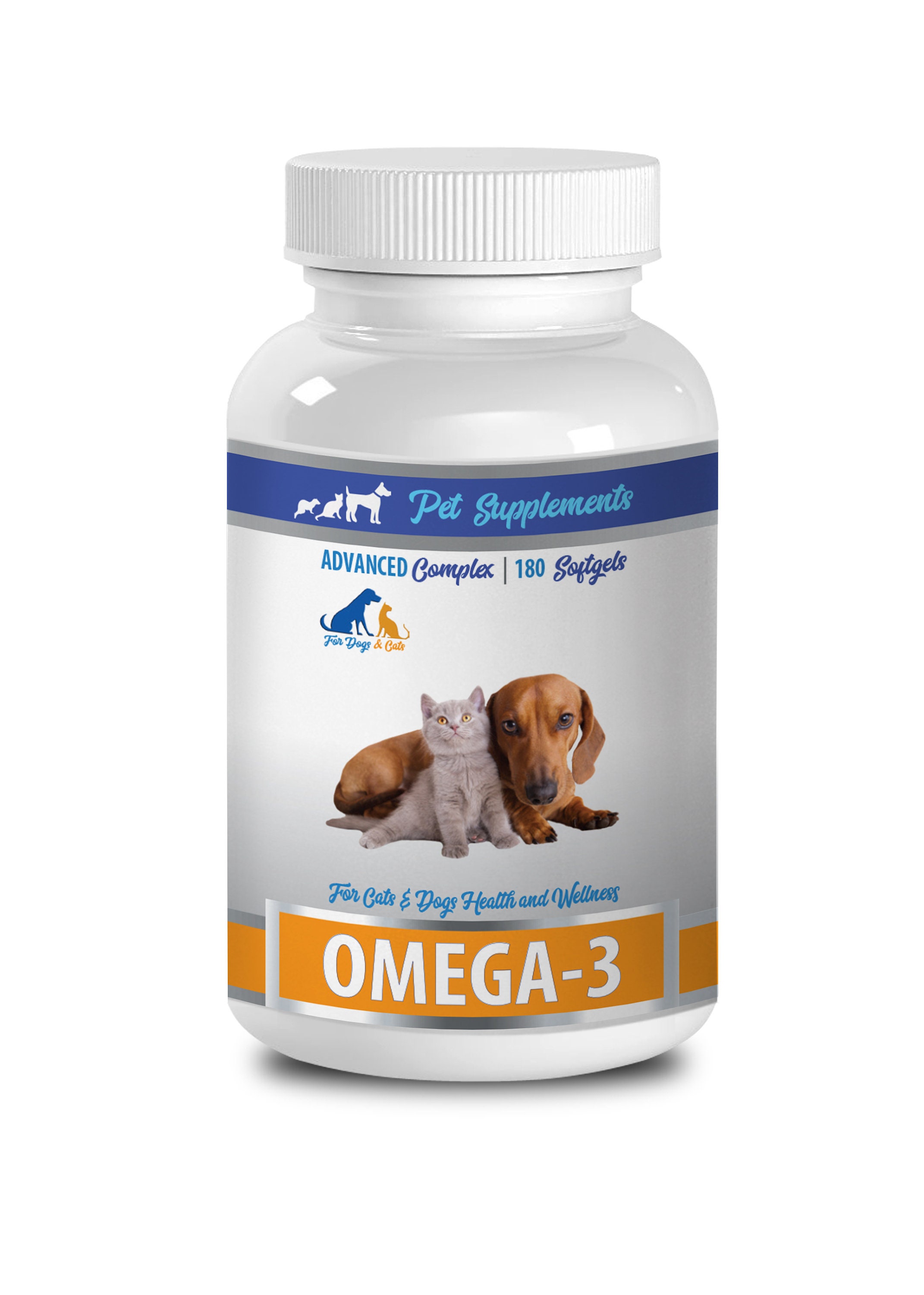 Dog Brain Supplement Omega 3 for Dogs and Cats Health and Wellness Omega 3 for Dogs Liquid 1 Bottle 180 Softgels Etsy