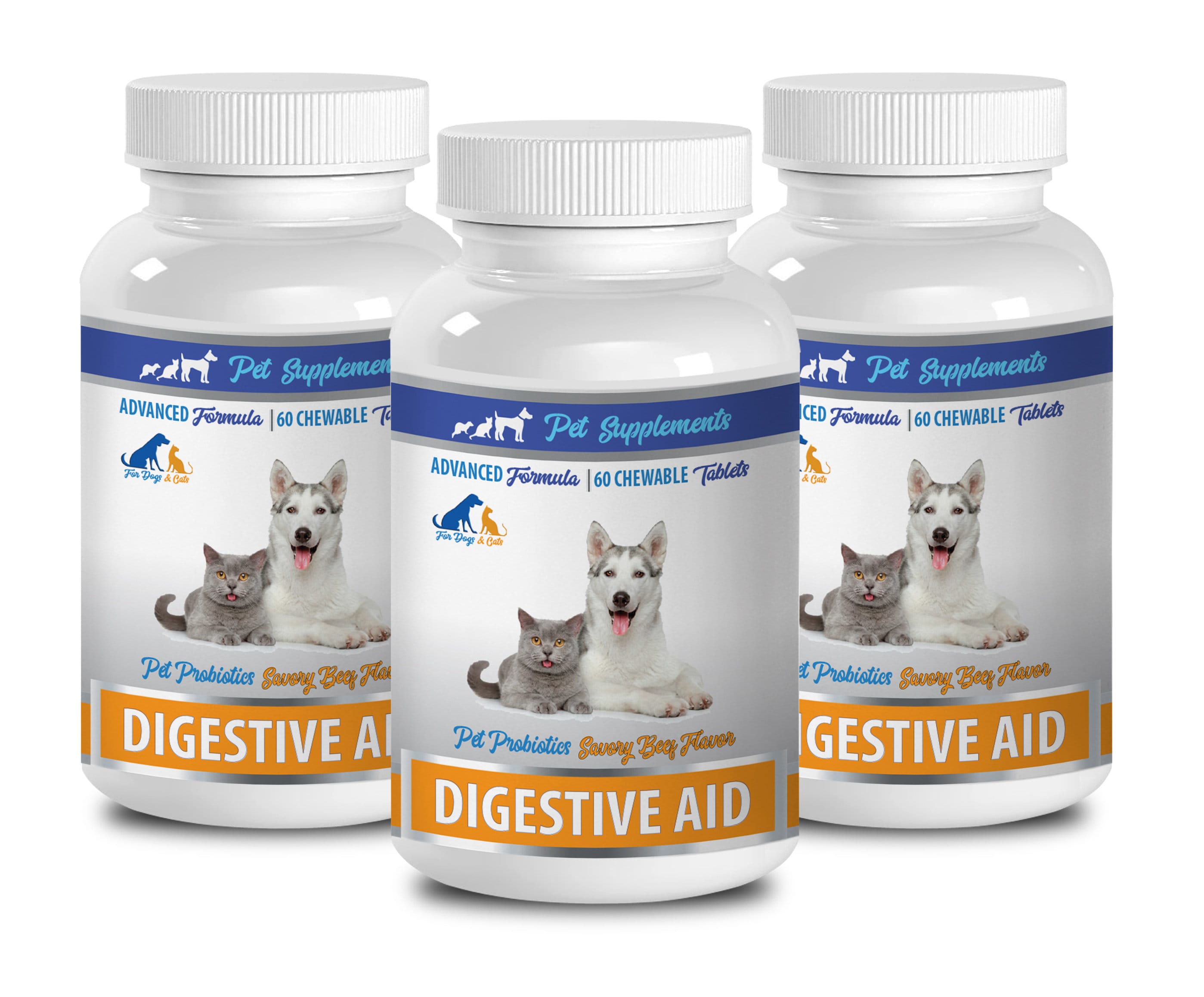 ペット用消化補助剤：犬・猫用チュアブルプロバイオティクス（180粒