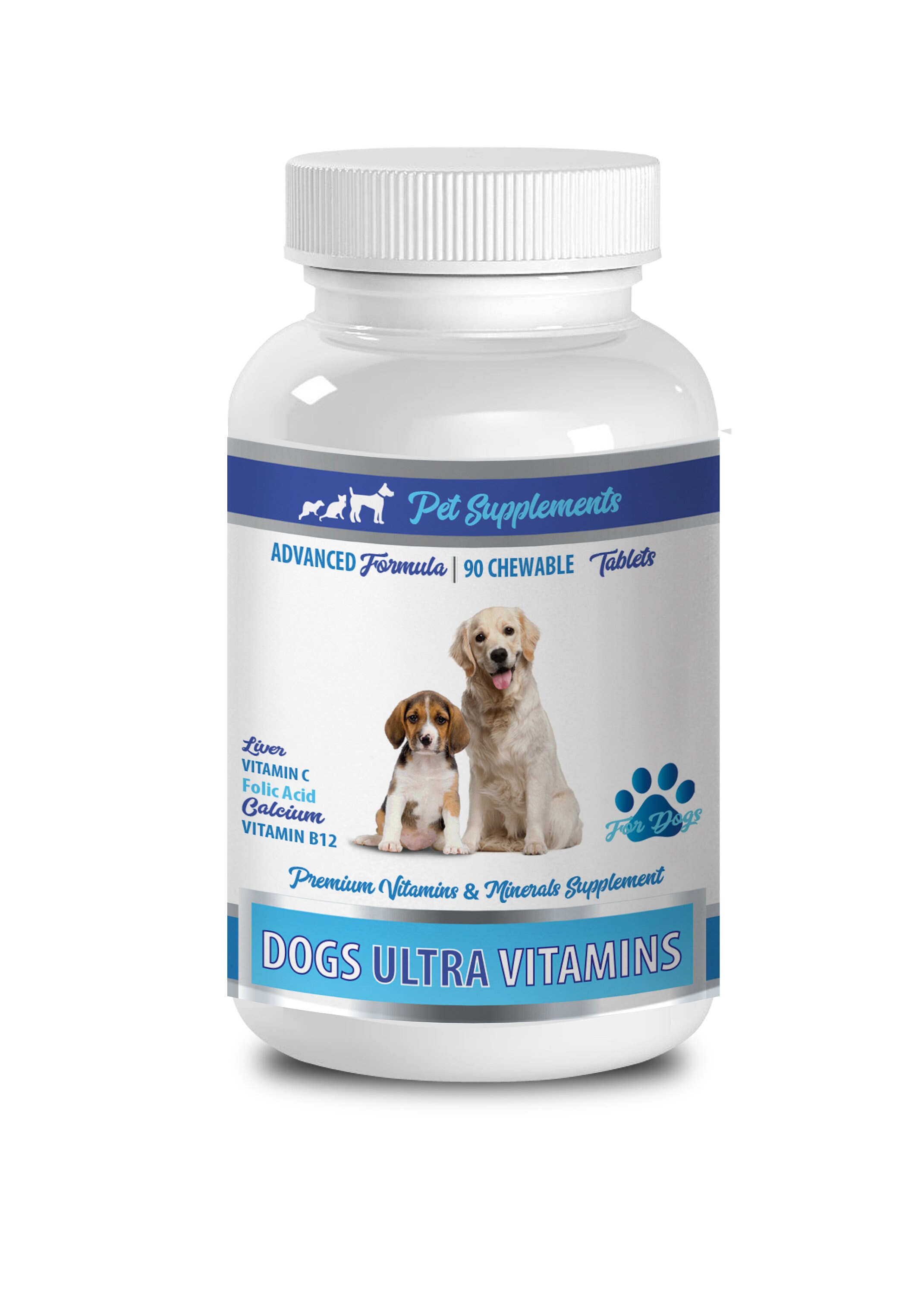 vitamines pour les articulations des chiens - Dogs Ultra Vitamins - À croquer - Formule avancée - Minéraux de qualité supérieure - Friandises vitaminé