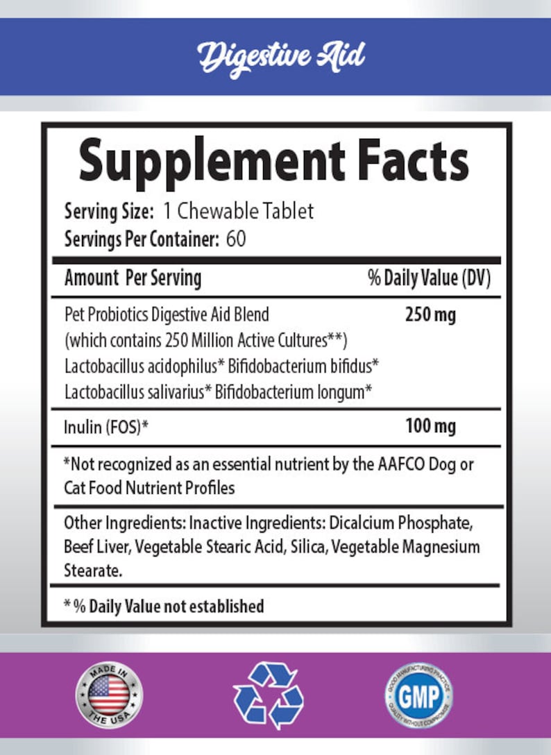 Cat Probiotics for Diarrhea Digestive Aid for Cats Etsy