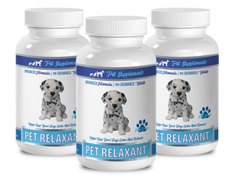 Golosinas para aliviar la ansiedad en perros: relajante herbal para mascotas, tabletas masticables (270 comprimidos)