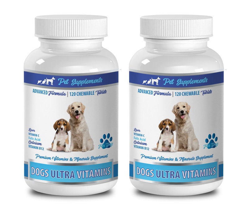 Dog Bone Supplement Dogs Ultra Vitamins Chewable Etsy