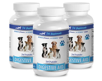pet probiotics for dogs - Advanced Formula - Digestive Aid - Pet Probiotics - For Dogs - FOR DOGS - dog digestive system - 180 Chewable