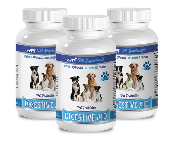 Probiotics for Dogs Advanced Formula Digestive Aid Pet Probiotics for Dogs FOR DOGS Digestive Aid for Pets 180 Chewable Etsy UK