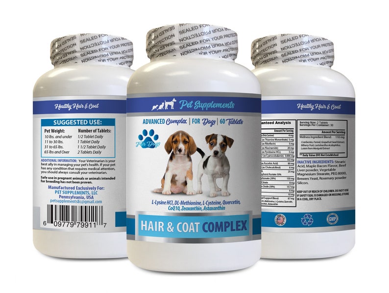 Dog Itching Skin Relief Supplements Dogs Hair and Coat Complex Advanced