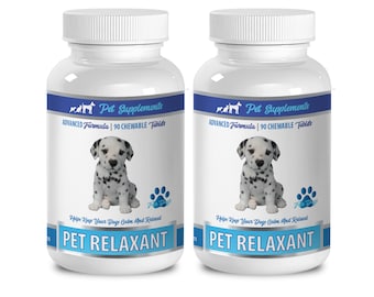 Golosinas calmantes para perros: Alivio de la ansiedad a base de hierbas, comprimidos masticables (180 comprimidos)