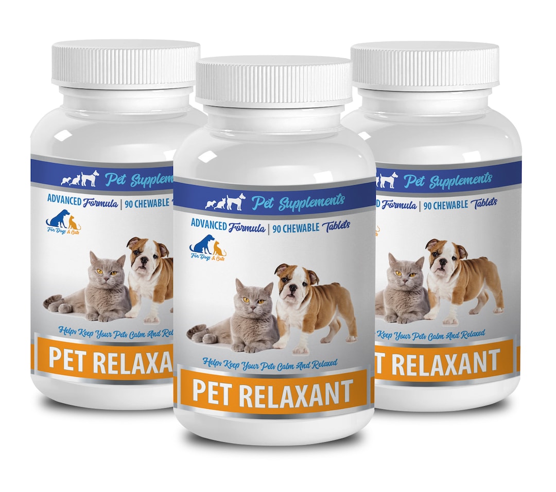 Dog Anxiety Supplement Pet Relaxant for Dogs and Cats Chewable Advanced