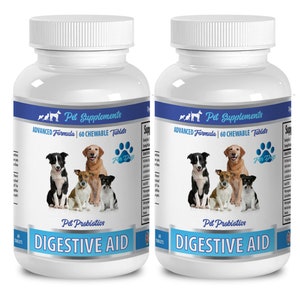 dog health - Advanced Formula - Digestive Aid - Pet Probiotics - For Dogs - FOR DOGS - beef liver tablets - 2 Bottle (120 Chewable Tablets)
