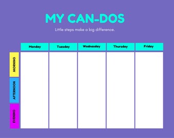 roommate chore chart etsy