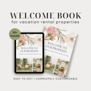 Airbnb Welcome Book Template | BnB Welcome Book | House Host Manual | Guest Experience | Editable Canva Template | Vacation Rental Template
