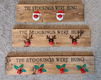 Christmas stocking hanger, Xmas stocking holder, wall stocking hanger