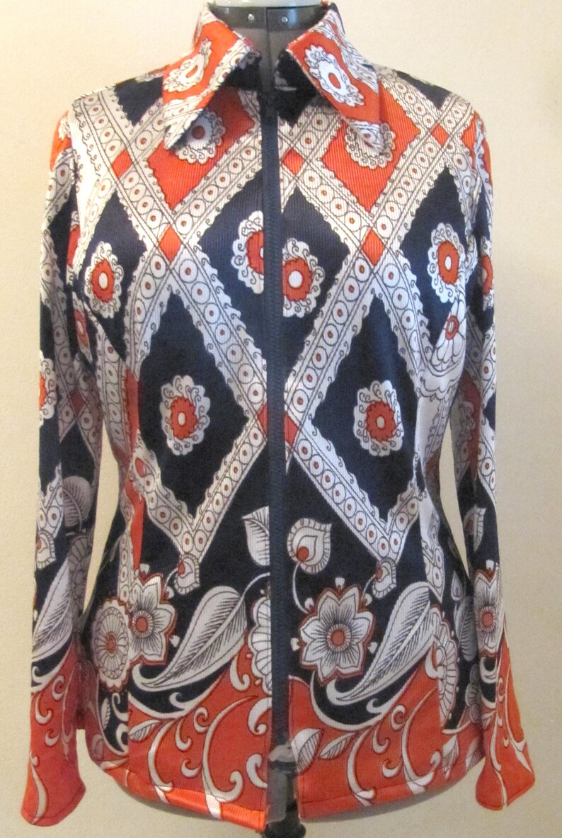 VERY RETRO Ladies Western Pleasure Rail Horse Show Shirt