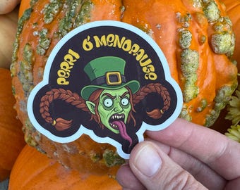 The Spirit of Perimenopause Sticker. She is the folklore hero that middle-aged women need.