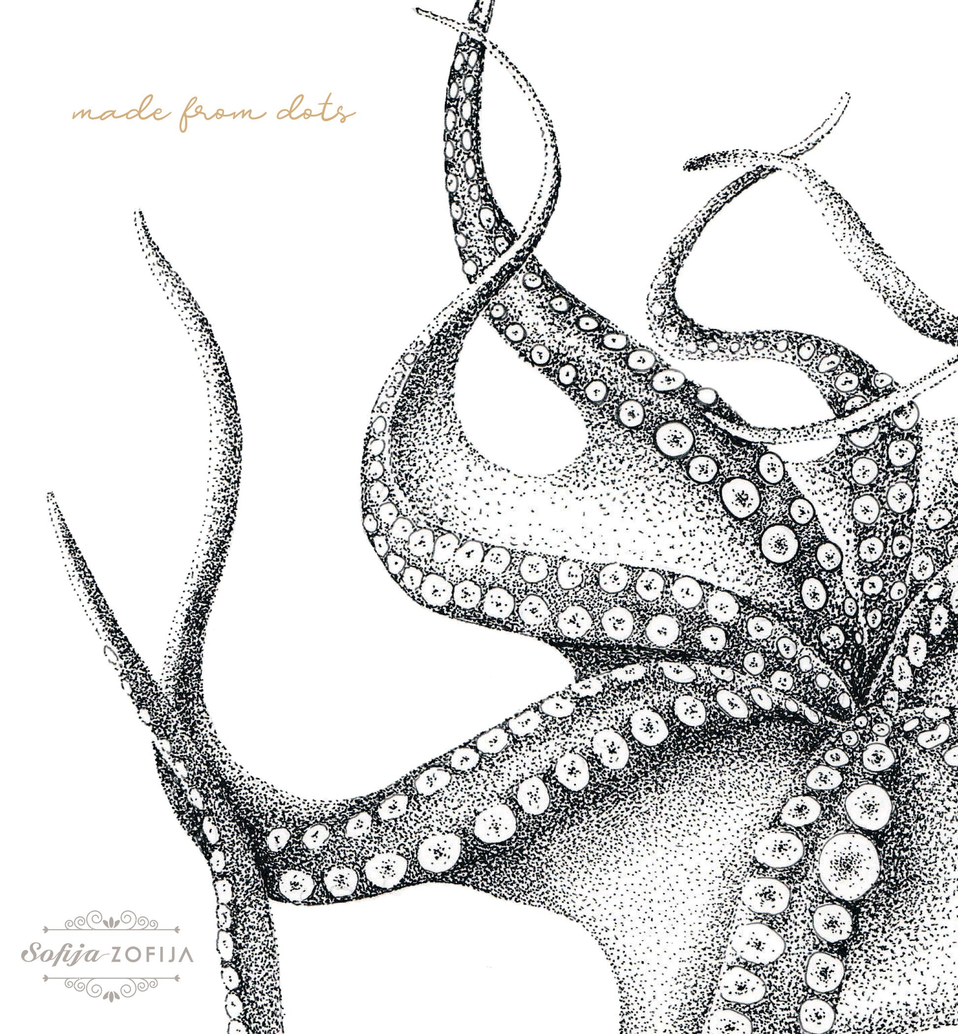 Octopus Wall Art Bathroom Decor Ocean Modern Wall Art Etsy