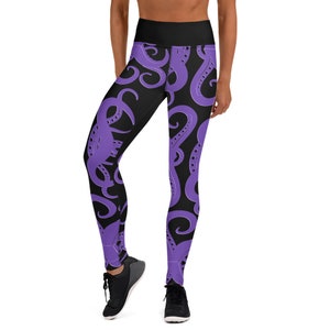 Ursula Tentacle Yoga Leggings // Gym Cosplay 5k Leggings - Etsy