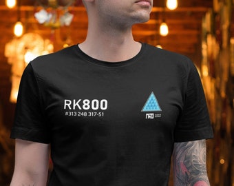 RK800 Connor Short-Sleeve Unisex T-Shirt // Dbh, Dbh Cosplay, Casual Cosplay, Detroit Cosplay