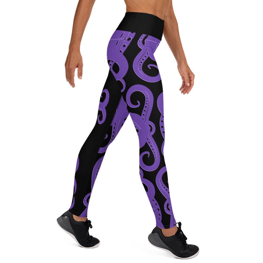 Ursula Tentacle Yoga Leggings // Gym Cosplay 5k Leggings - Etsy