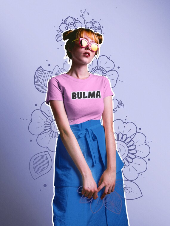 Bulma Cosplay Women S Short Sleeve T Shirt Casual Etsy