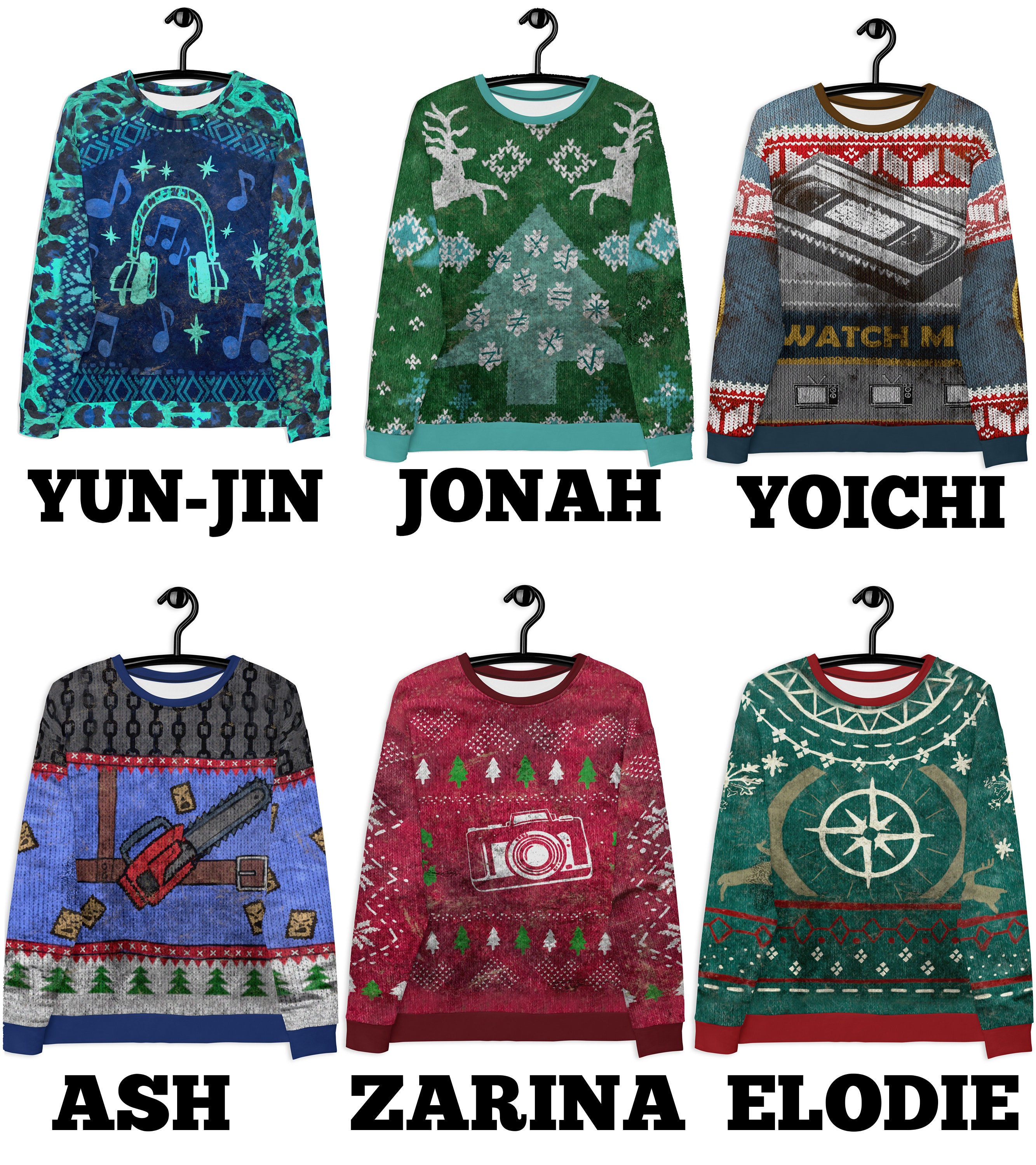 Dbd Ugly Christmas Sweatshirts // yoichi Ada Vittorio and Etsy Canada
