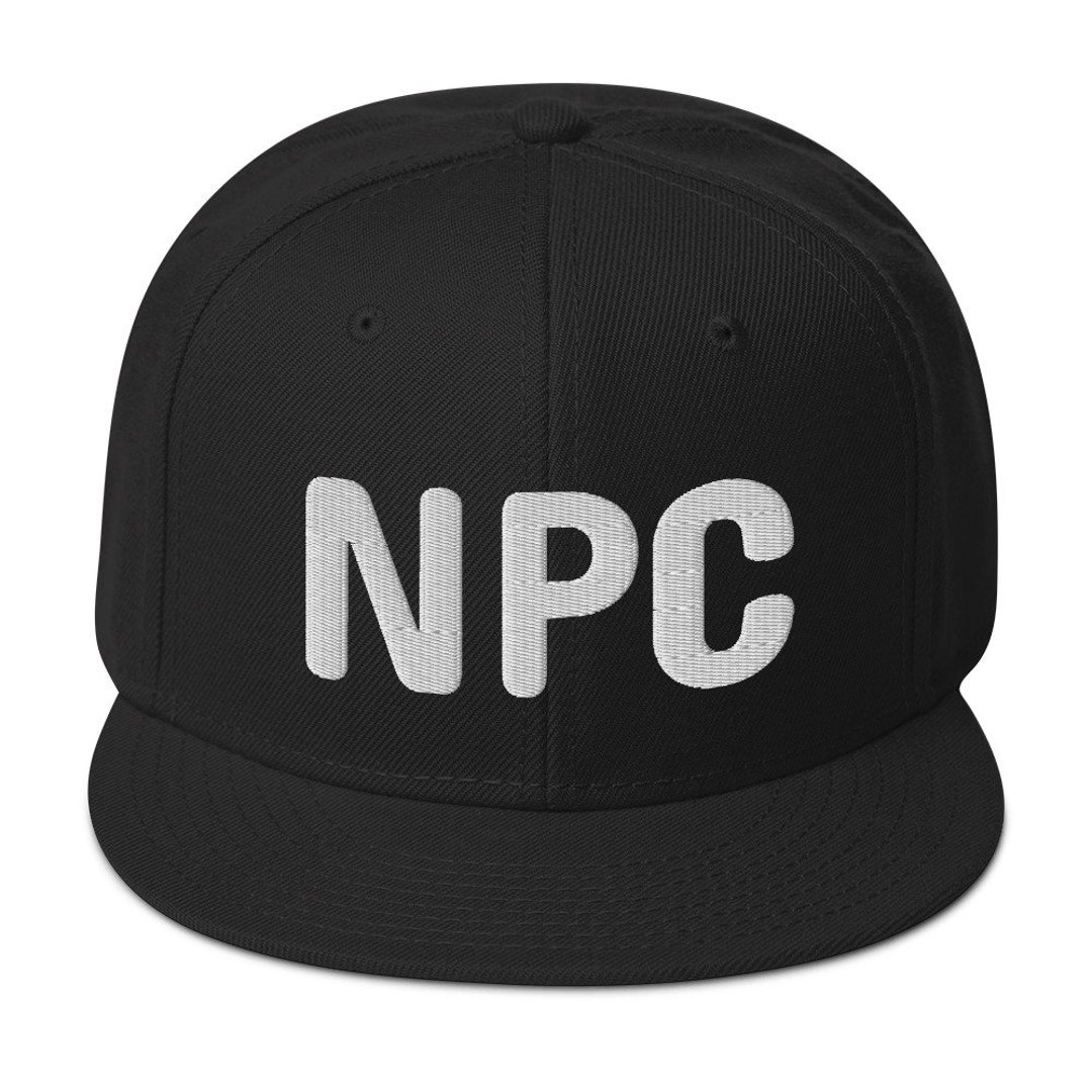 Non Playable Character Embroidered Hat // NPC Hat Gamer Hat - Etsy